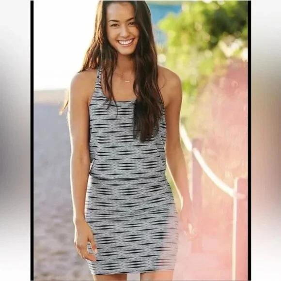 Athleta Ariel Venice Athletic Dress, Black and Gray, Small - Picture 2 of 11
